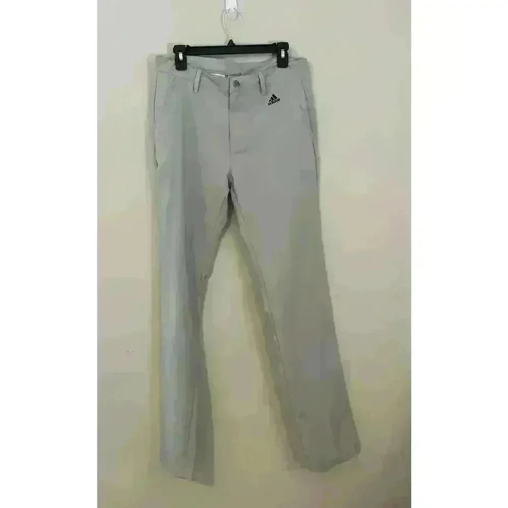 adidas Light Gray Slim Athletic Joggers